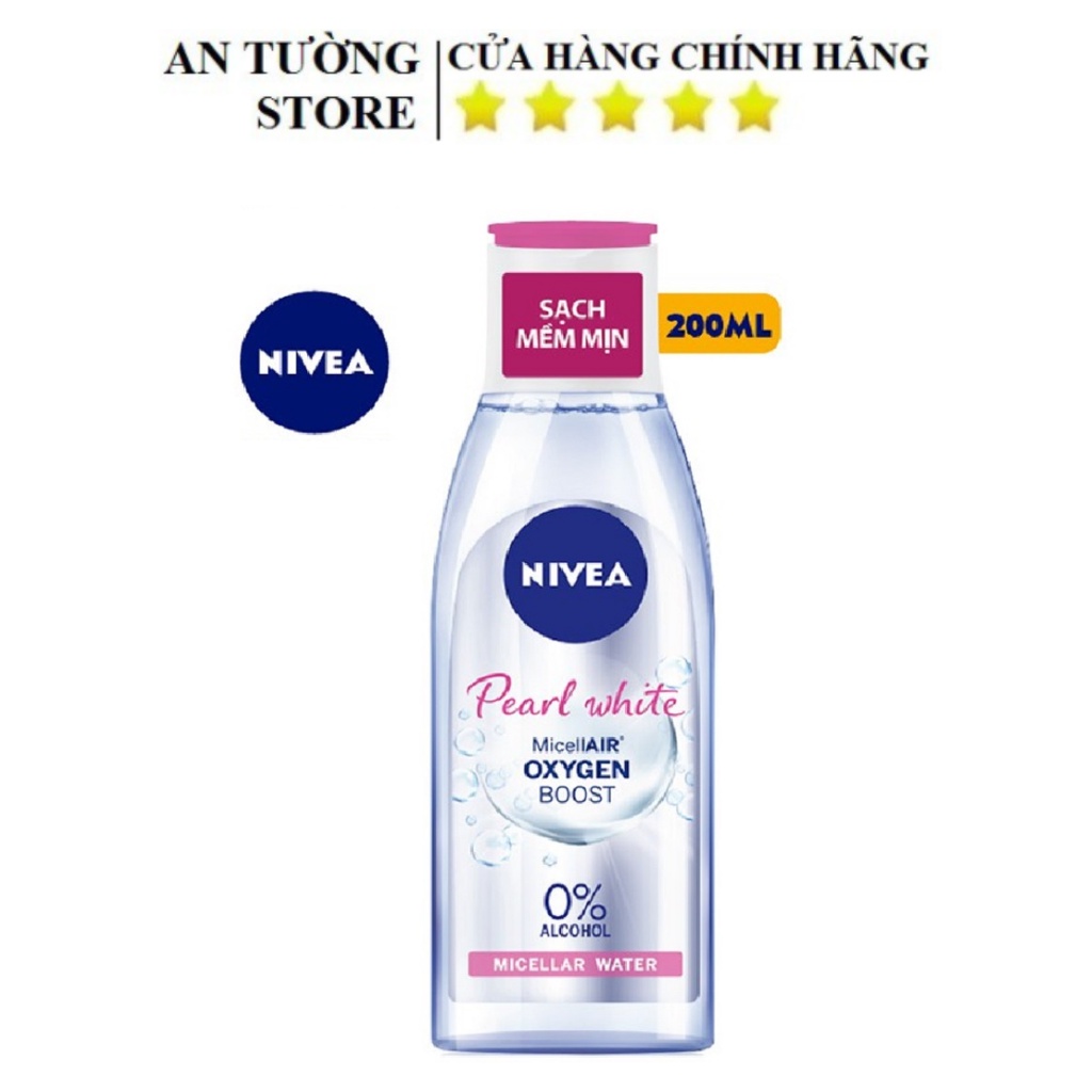 Nước Tẩy Trang NIVEA Giúp Sáng Da Pearl White Micellar Water 200ml - 84911