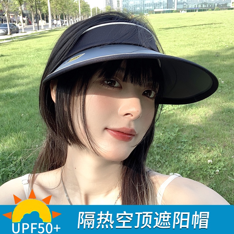Nón hở chóp che mặt chống nắng / tia UV cực tím ngoài trời phong cách mùa hè Hàn Quốc cho nữ khi đạp xe