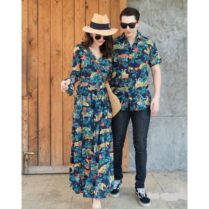 Áo đôi áo cặp Áo Váy đôi dễ thương chụp ảnh đi biển nam nữ Hàn Quốc COUPLE LCA