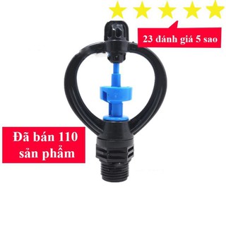 Bộ 10 béc tưới cây dành cho hoa, rau màu, cây con,...ren ngoài 21-27 mm thân xoay