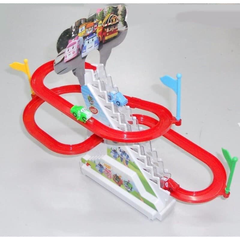 Bộ Đồ Chơi Đường Đua Ô Tô Leo Cầu Trượt Cho Bé Yêu