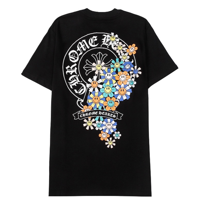 Áo Thun Cotton Tay Ngắn In Hình Trái Tim Cầu Vồng Mặt Cười Thời Trang Unisex