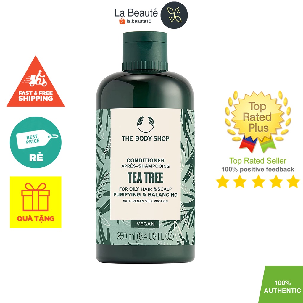 The Body Shop Tea Tree Purifying And Balancing Conditioner – Dầu Xả Tràm Trà Cho Tóc Dầu 250ml