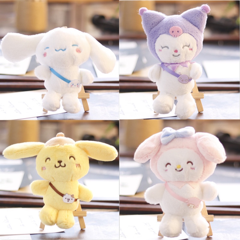 Thú Nhồi Bông Hình Cún Sanrio Kuromi Dễ Thương Trang Trí Ba Lô