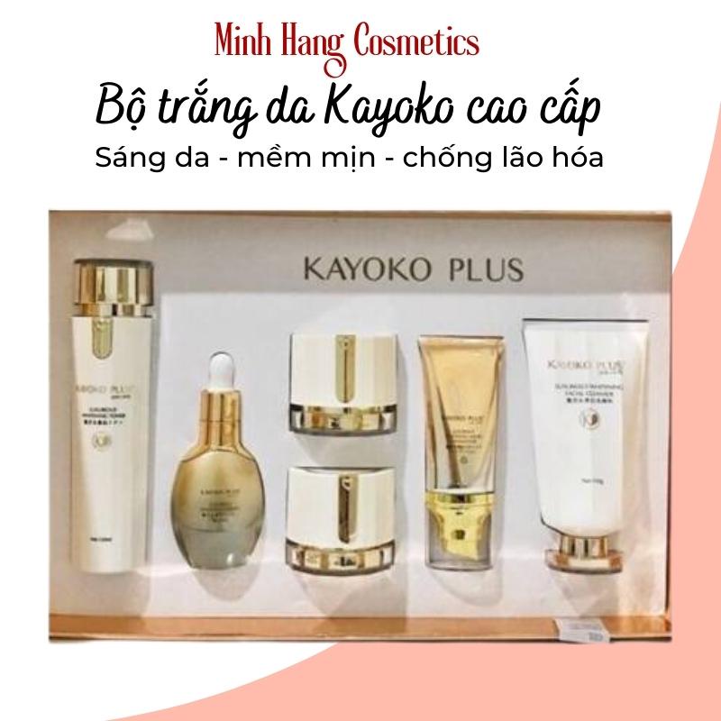 Bộ mỹ phẩm Kayoko Plus cao cấp, Mỹ phẩm Nhật Bản 6in1 hỗ trợ sáng da mờ nám hiệu quả