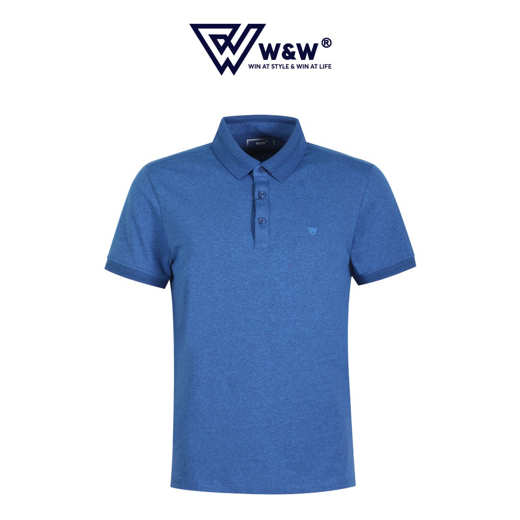 Áo Thun Nam Polo W&W Dáng Slim Fit - Ngắn Tay Màu Trơn Chất Liệu Thoáng Mát, Thấm Hút Tốt WPO58S