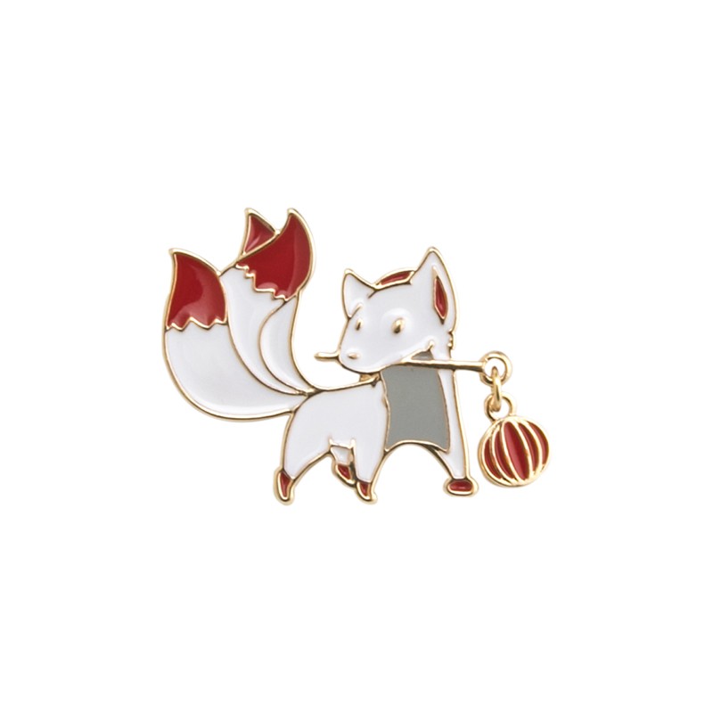 Ghim Cài Áo Hình Con Cáo Đuôi Dài Thời Trang