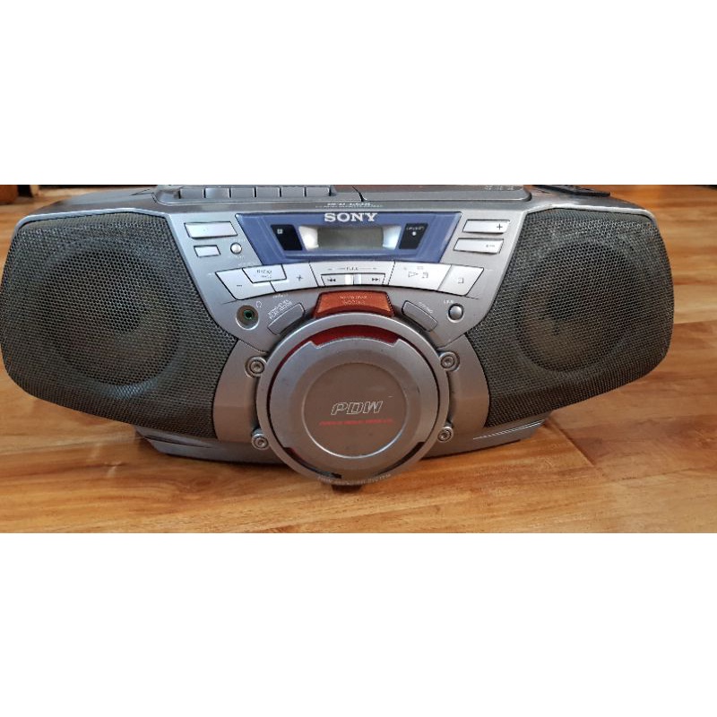 Radio-cassette sony CFD-G50L lắp thêm chức dùng USB, thẻ SD, loa Bluetooth + line in