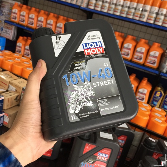 Dầu nhớt LIQUI MOLY MOTORBIKE 4T STREET 10W40 Dung tích 1 Lít cao cấp cho xe gắn máy