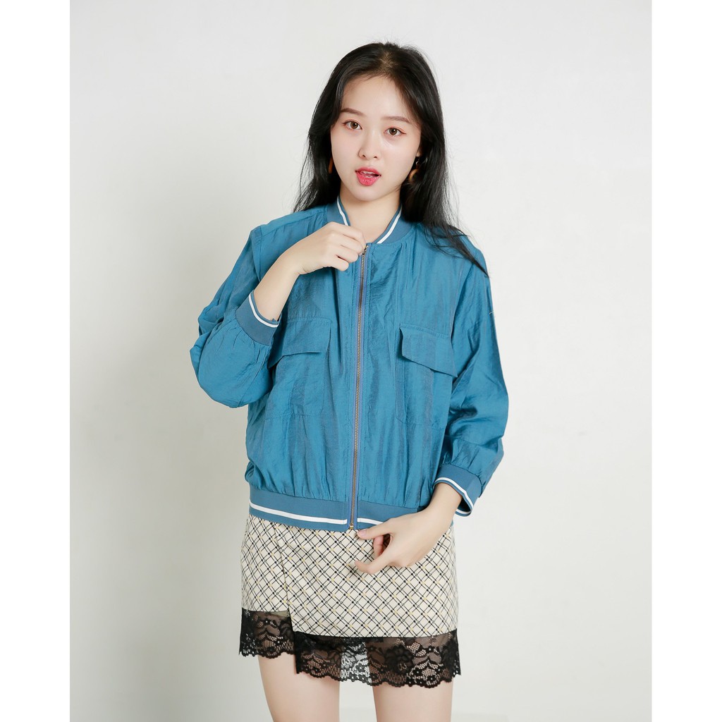 J-P Fashion Áo khoác Bomber dài tay - 10704185