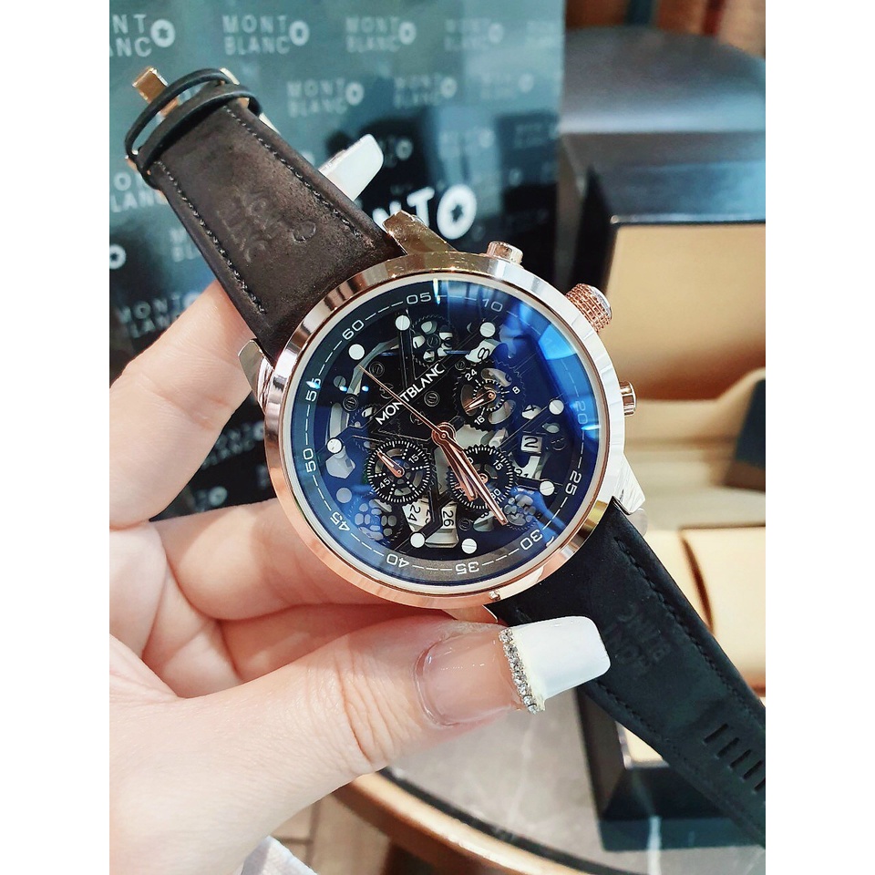 Đồng hồ nam montblan dây da size 45mm