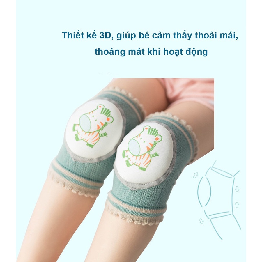 Bọc bảo vệ đầu gối cao cấp cho bé tập bò