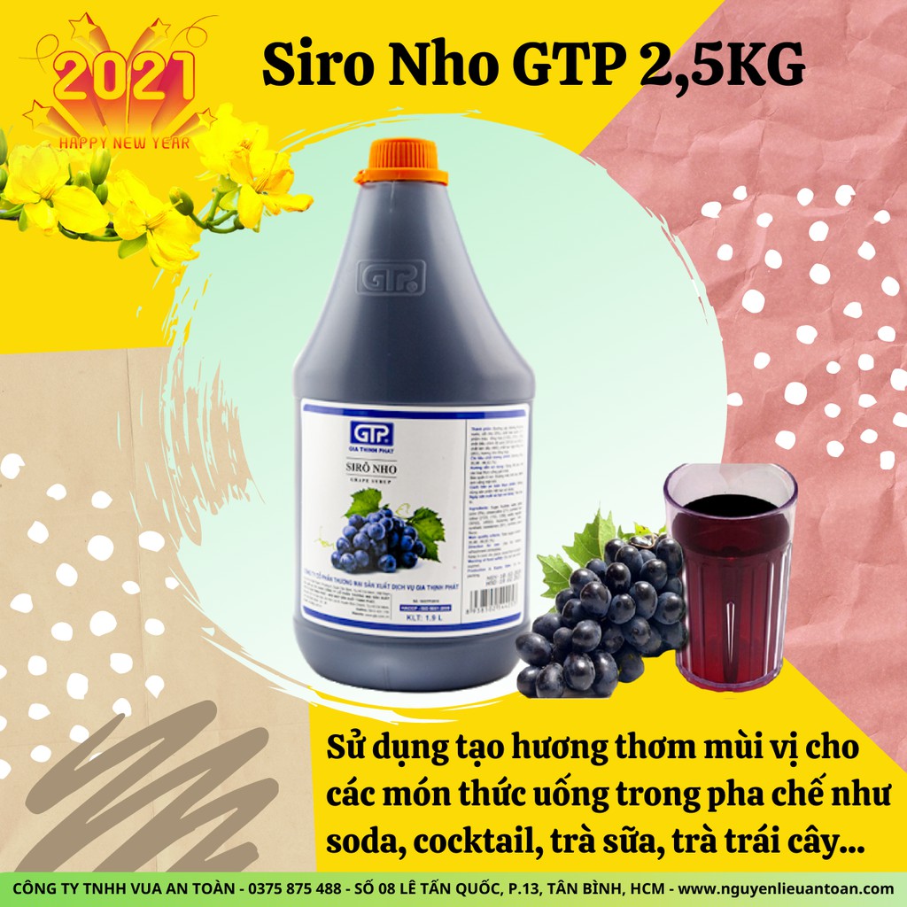 Siro GTP Nho 2.5kg