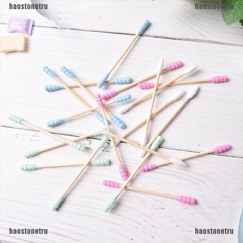 (Hàng Mới Về) Set 100 Tăm Bông Hai Đầu Màu Sắc Ngọt Ngào | BigBuy360 - bigbuy360.vn