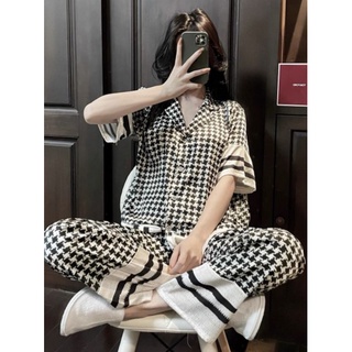 BỘ LỤA KẺ PHỐI HOẠ TIẾT