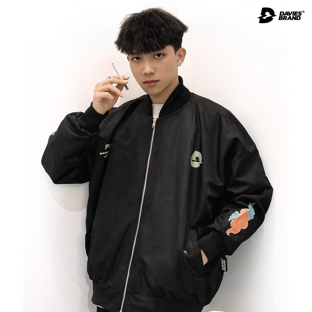 Áo khoác dù bomber unisex form rộng DAVIES - Phuoc Bomber.