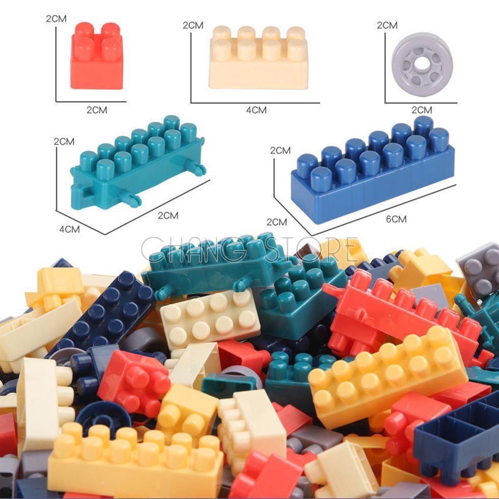 Bộ đồ chơi Lego ghép hình 520 chi tiết cho bé, bộ đồ chơi xếp hình đồ chơi trẻ em siêu trí tuệ
