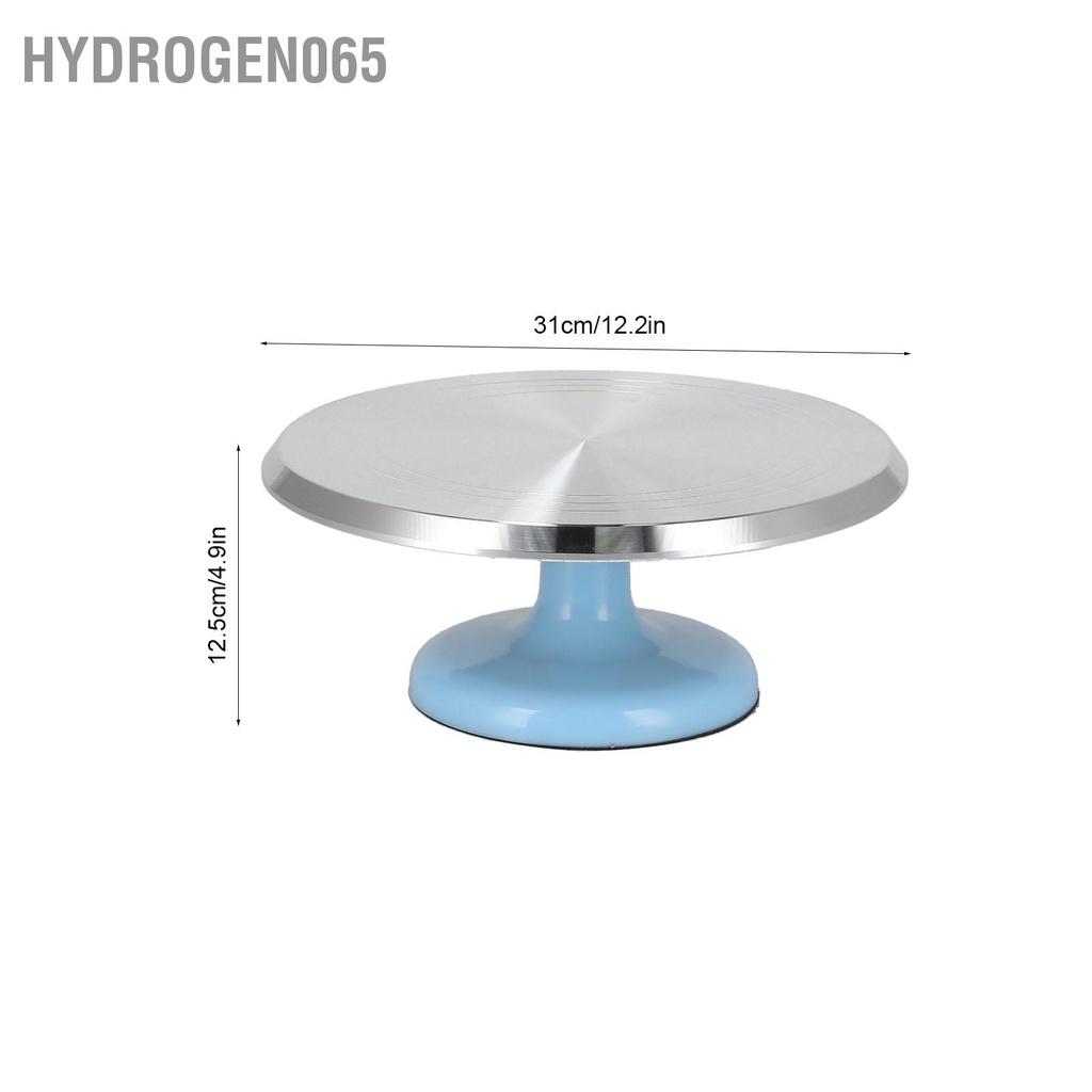 Hydrogen065 Bánh quay hợp kim nhôm Bàn xoay 12 inch trang trí Công cụ làm bánh