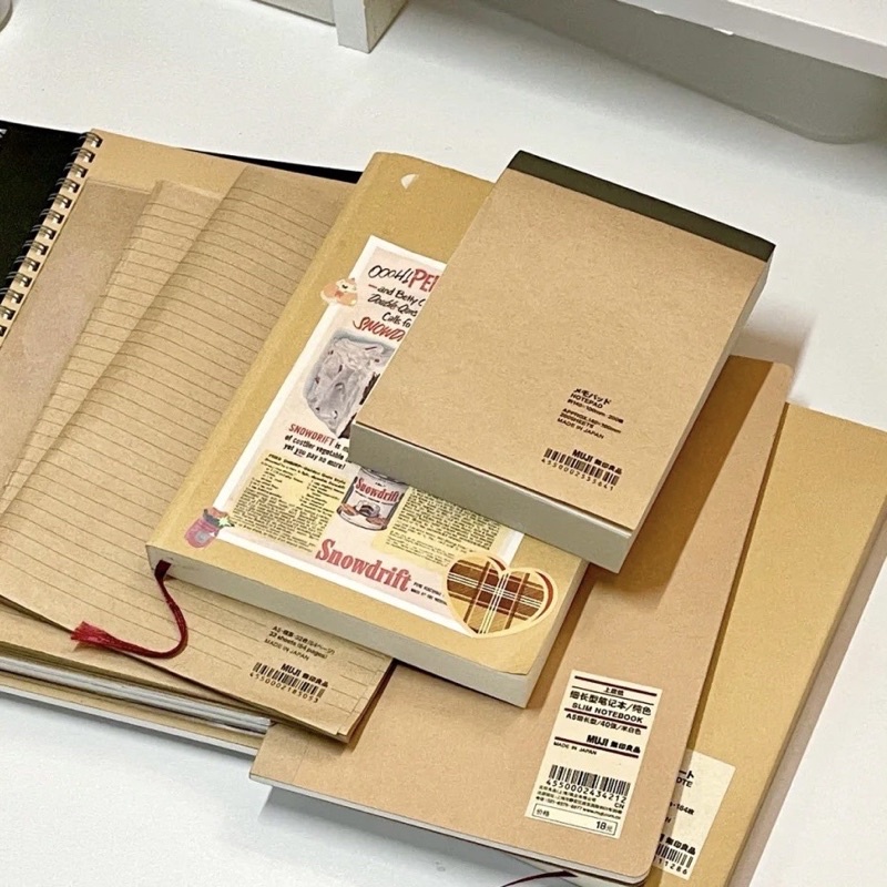 Tập ghi chú 140x100mm Muji - 200 tờ