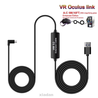 Link Cable Soft Fast Charging Data Transfer VR Game Gaming PC With Signal Booster For Oculus Quest