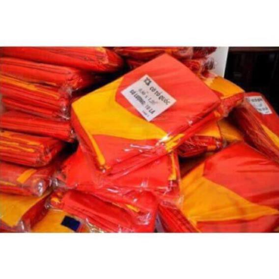 Cờ tổ quốc sa tanh bóng kích thước 70X90CM - khách sỉ ib | BigBuy360 - bigbuy360.vn