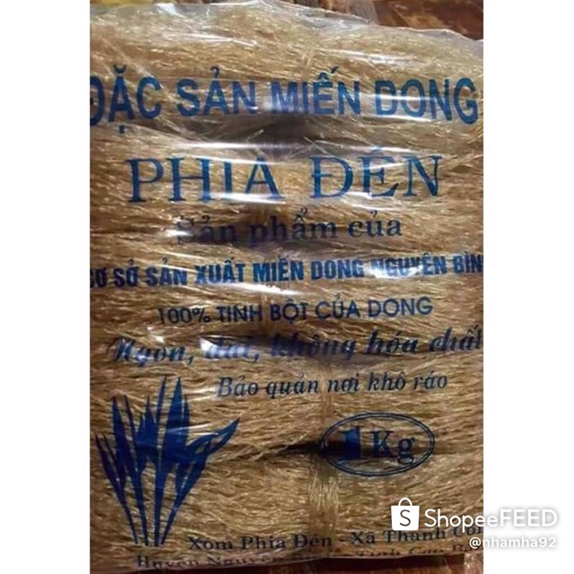 Miến dong phia đén Cao Bằng 1kg loại chuẩn