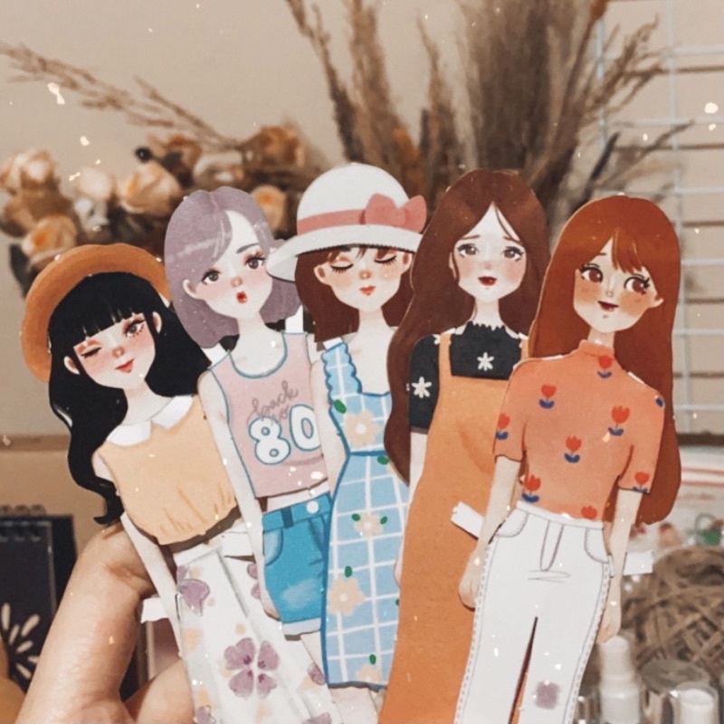 Đồ Chơi Búp Bê Giấy "Chara" Dành Cho Trẻ Em