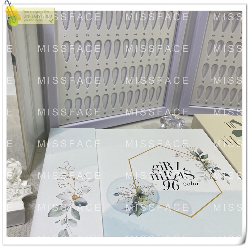 Sổ trưng mẫu móng hàn quốc 96 ô _ sổ trưng màu sơn