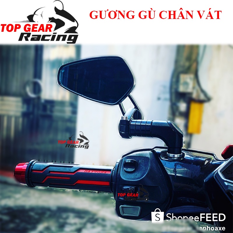 Gương Gù Chân Vát 744 Màu Đen Bên Trái &lt;TOPGEAR&gt;