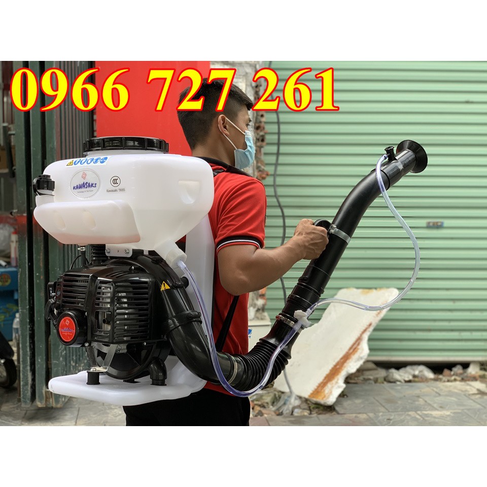 Máy phun thuốc 2 thì xăng pha nhớt mạnh mẽ Kawasaki TK65 đại hạ giá tại Savimax