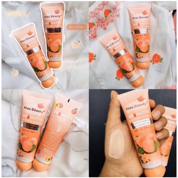 Kem Nền Che Khuyết Điểm Chống Nắng SPF 45/PA+++ Kiss Beauty Pore BB Matte hàng nhập