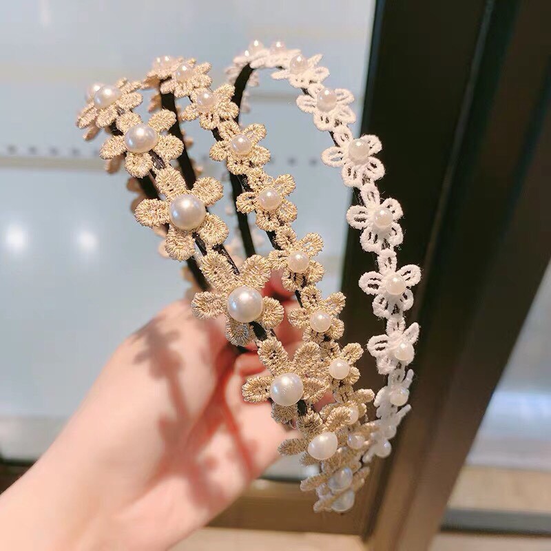 Bờm Cài Tóc Hoa nhỏ đính hạt