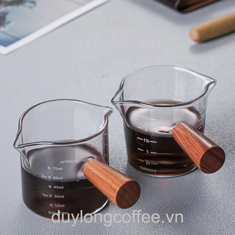 Ly Đong Định Lượng Cà Phê Thuỷ Tinh