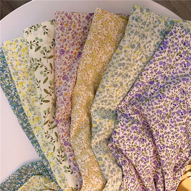 Chân váy hoa nhí nhiều màu chân váy dài xếp ly xòe vintage tiểu thư nhẹ nhàng eooshop