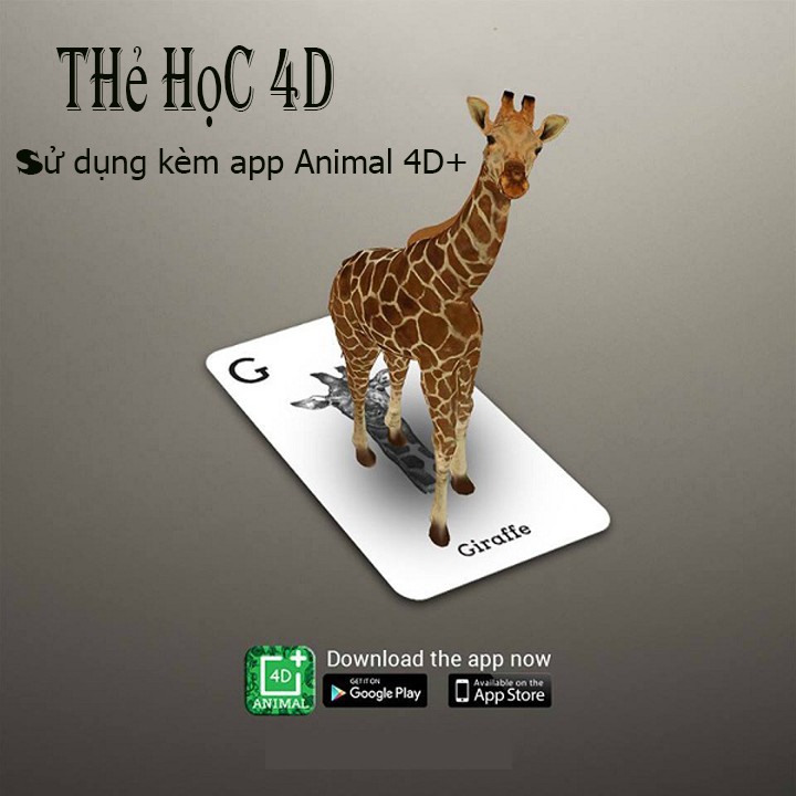 THẺ HỌC VIẾT XÓA THẦN THÁNH TẶNG THẺ ANIMAL 4D+ 00131+00616