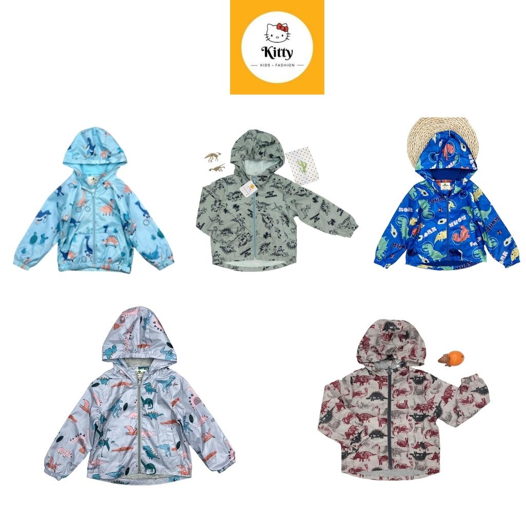 Áo khoác trẻ em, áo gió bé trai chất dày dặn 2 lớp, nhiều màu, size 6-10 tuổi - KITTYKIDS