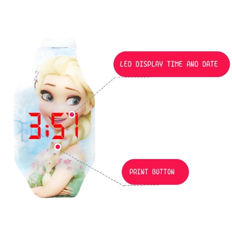 Đồng hồ điện tử đeo tay bé gái Elsa | BigBuy360 - bigbuy360.vn