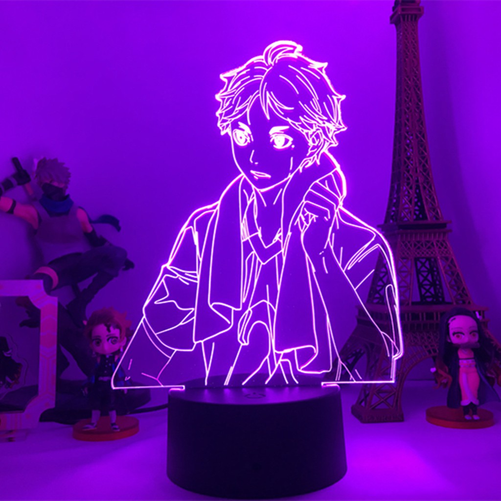 Đèn Ngủ LED 3D Hình Haikyuu Sugawara Koushi