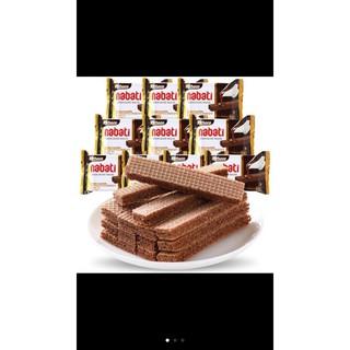 Lốc 10 gói bánh xốp Nabati vị socola 24g
