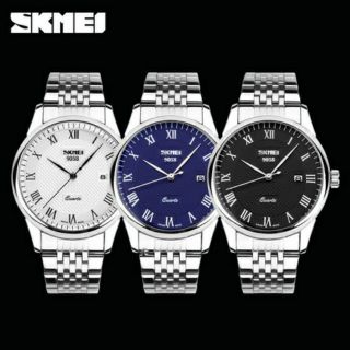 Đồng Hồ Nam Skmei 9058 Dây Thép Ko Gỉ Chính Hãng