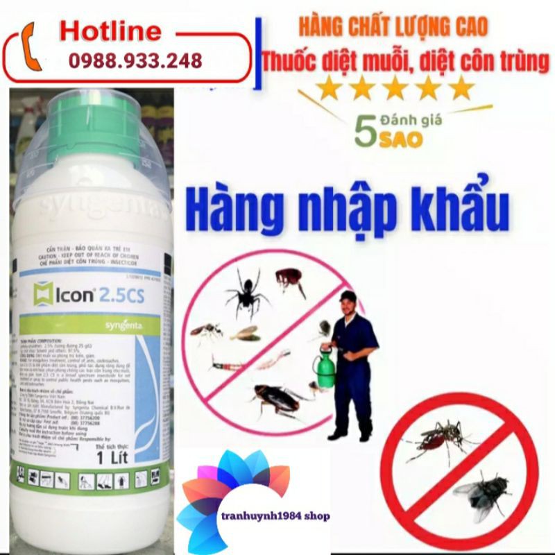 Thuốc diệt Muỗi - Côn trùng ICON 2.5 CS Syngenta (NEW)– Bỉ chai 1Lít