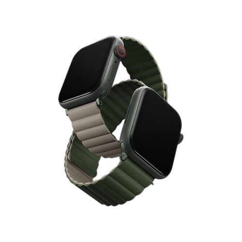 Dây đeo UNIQ Revix Reversible Magnetic Silicone Strap 2 Màu Dành Cho Apple Watch Size 42/44/45