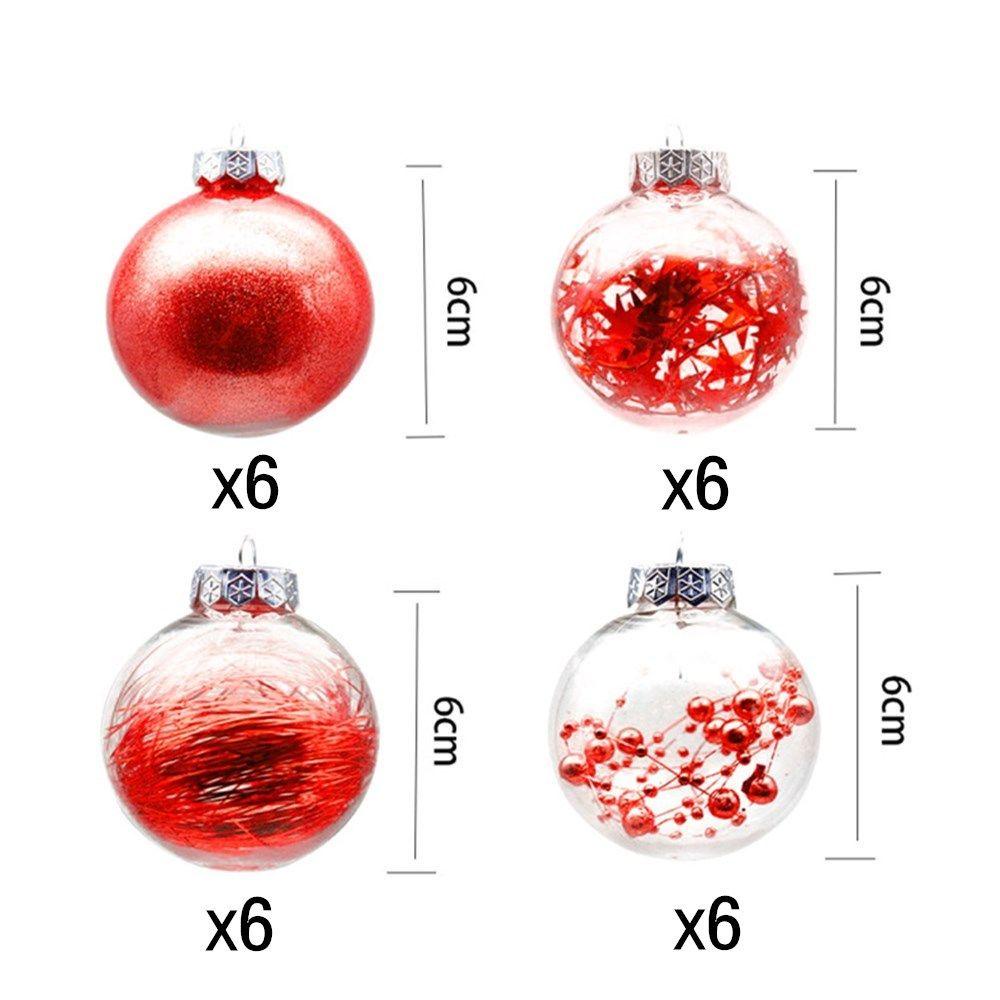 YOLA Set 24 Trái Châu Trang Trí Cây Thông Noel