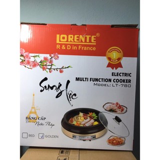 Nồi lẩu điện đa năng LORENTE LT-780 (màu vàng ánh kim)