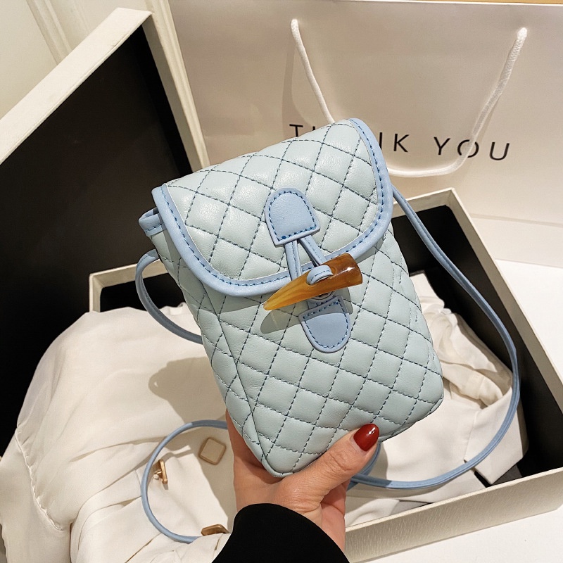 Túi Đeo Chéo Dáng Vuông Nhỏ Đựng Điện Thoại Di Động Thời Trang Mùa Xuân Cho Nữ