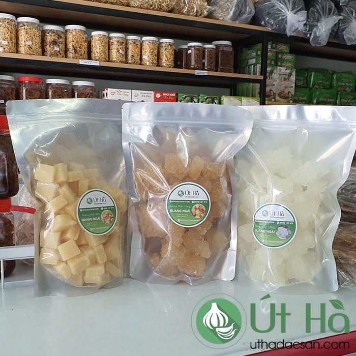 Đường Phổi Vàng Quảng Ngãi Túi 1KG Đường Sản Xuất Thủ Công 100% Tự Nhiên - Út Hà Đặc Sản