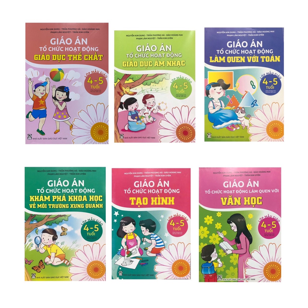 Sách - Combo Giáo án tổ chức hoạt động lớp mẫu giáo 4-5 tuổi