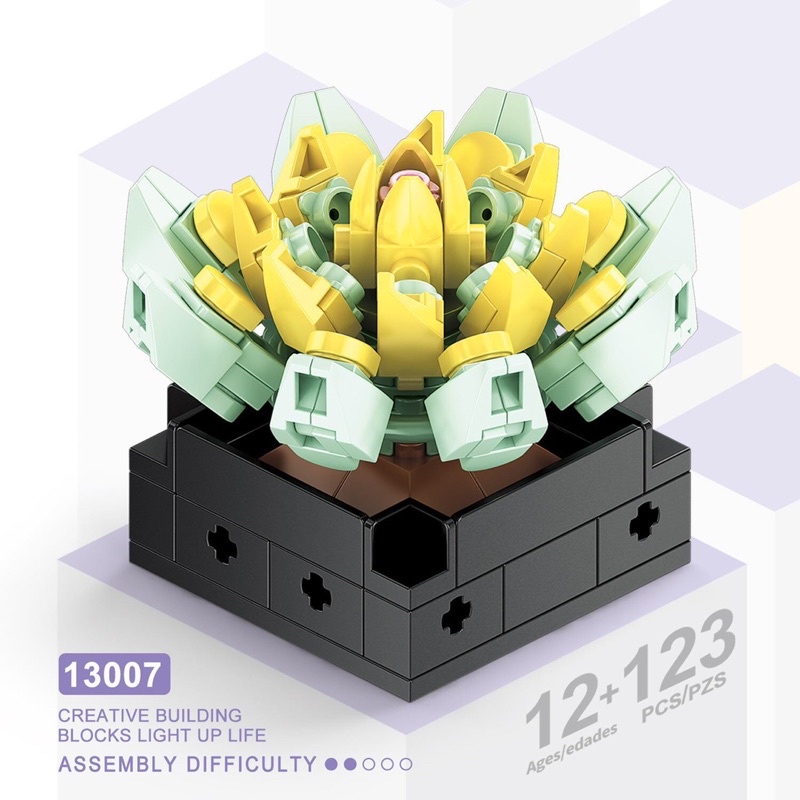 Lắp ráp nonlego 13007 - Xếp hình khóm hoa sặc sỡ