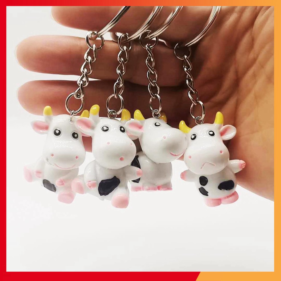 Móc khóa bò sữa dễ thương  - shop8868