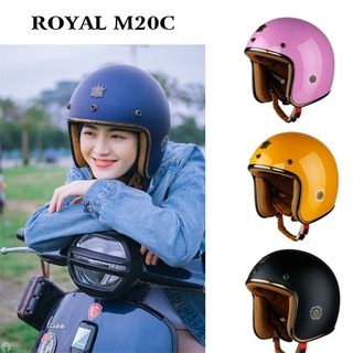 Mũ bảo hiểm royal m20c, nón royal 3/4 full box